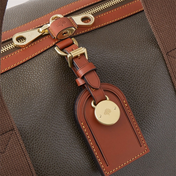 Mulberry Heritage Medium Clipper Mole & Cognac Scotchgrain & Flat Calf